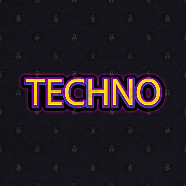 Techno graphic UK London EDM Electronic Dance Music design by merchlovers